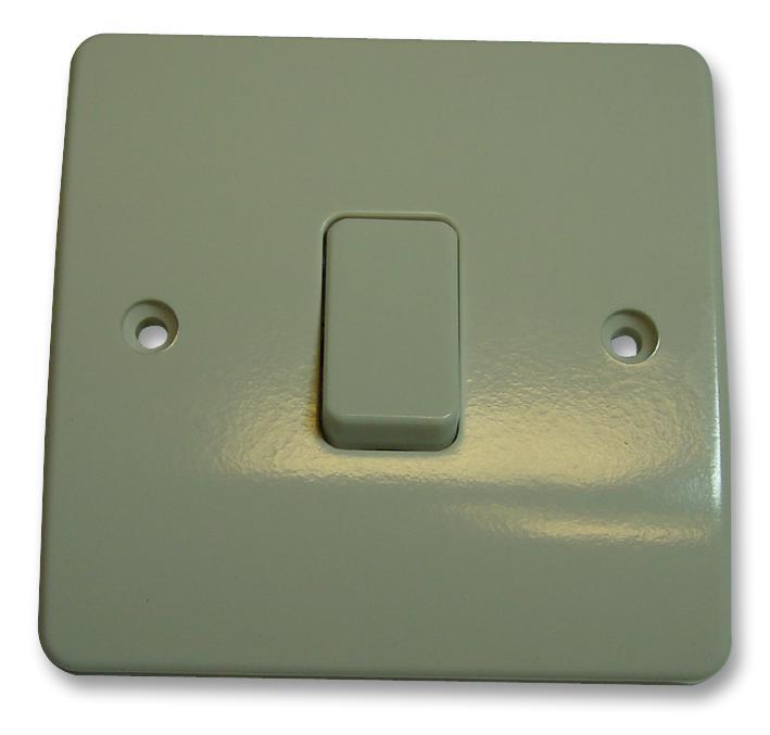 MK Logic Plus 1 Gang 1 Way Light Switch, 10AX White