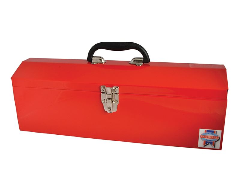 Faithfull Metal Barn Toolbox with Tote Tray, 48cm (19in)