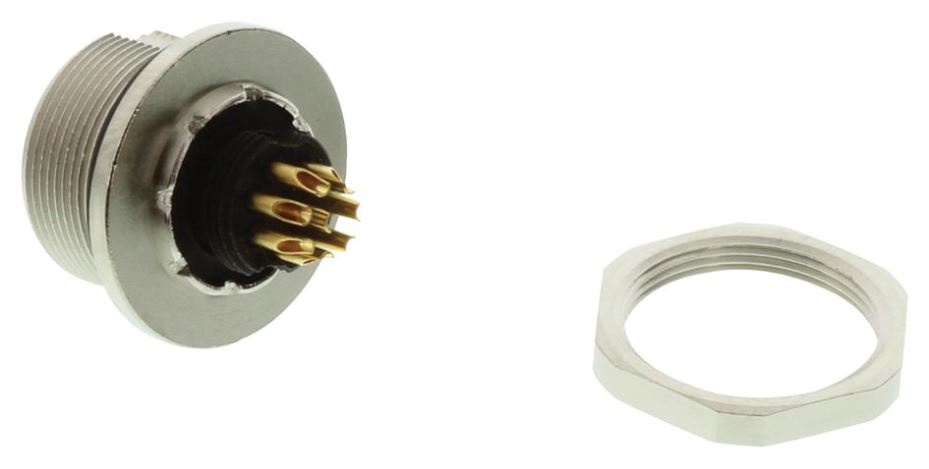 BINDER 712 Series 8-Way Sealed Panel Socket