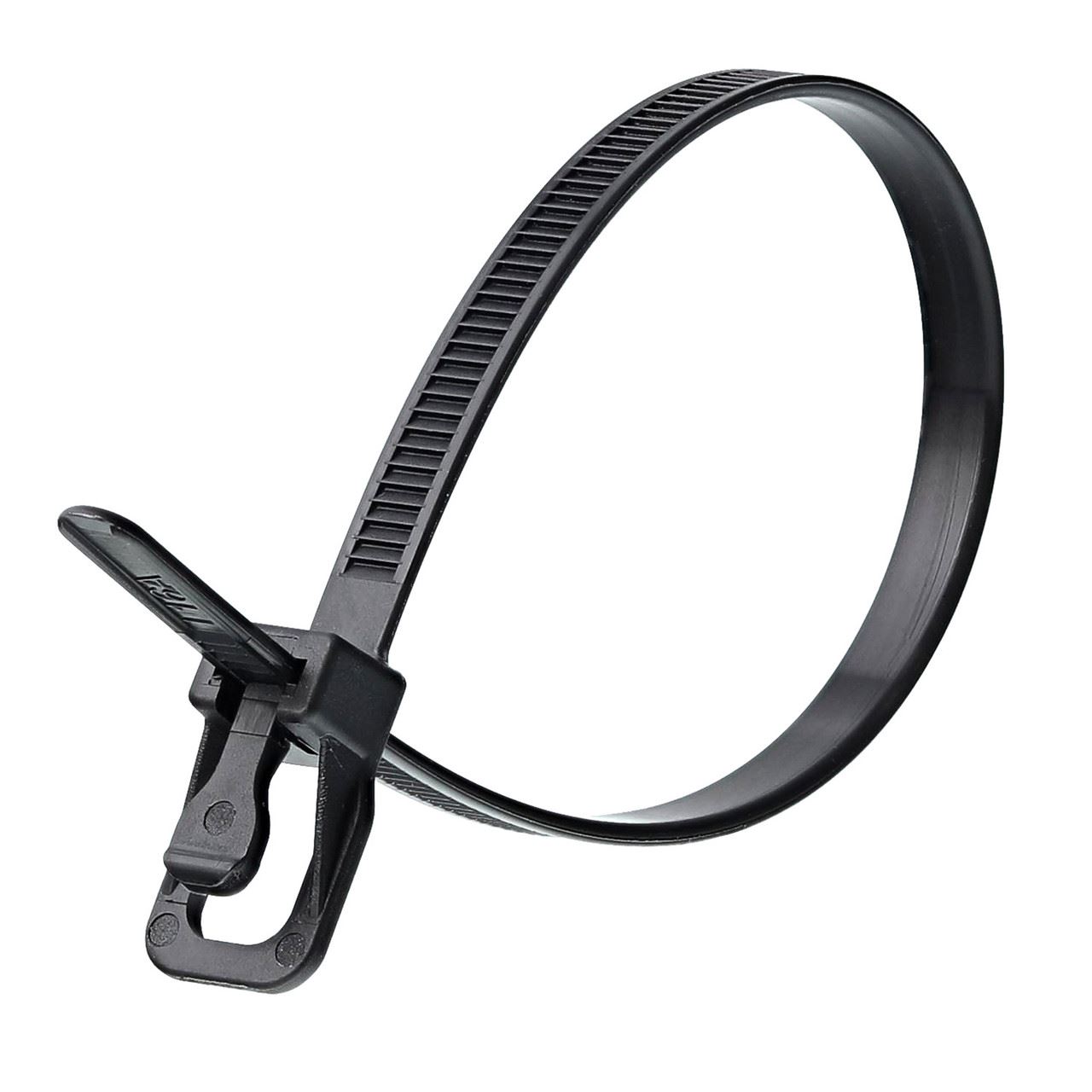 RETYZ EVT-SO6BK-TA Reusable Cable Ties Black, 152mm (Pack of 100)