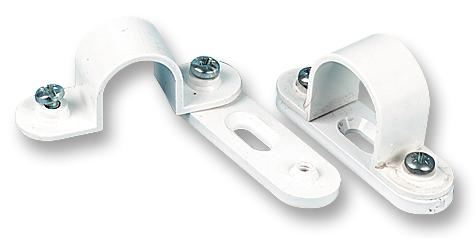 PRO POWER Ronde Leidingspacer Saddle, 20mm, Wit
