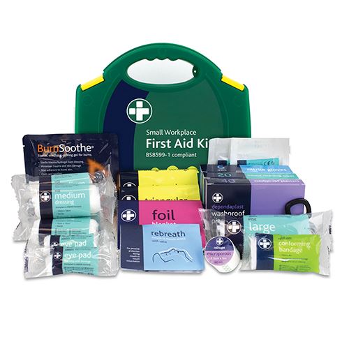 Timco Kit de Primeros Auxilios Pequeño para el Trabajo, Cumple BS8599-1