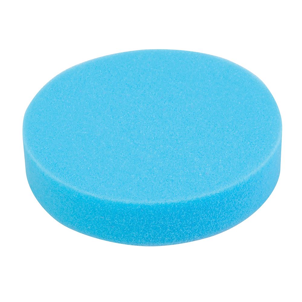 Silverline Hook & Loop Polishing Foam Head 180mm, Medium Blue