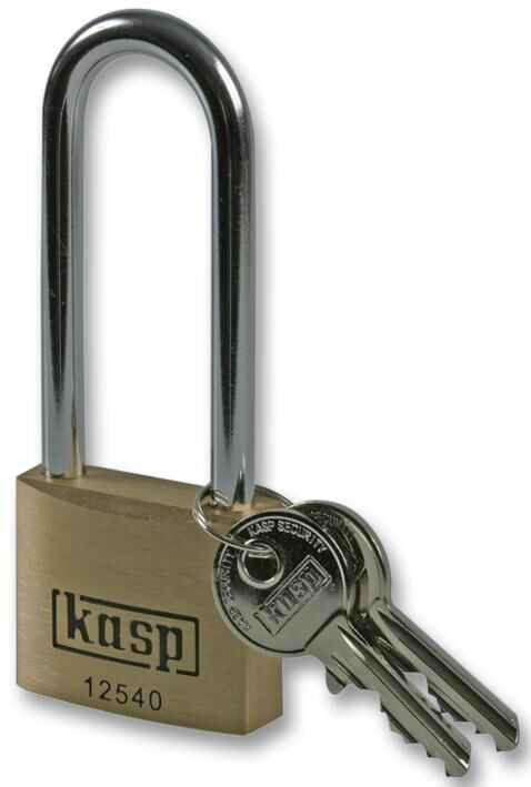 Cadenas en laiton premium KASP Security, clés identiques, 40 x 63mm