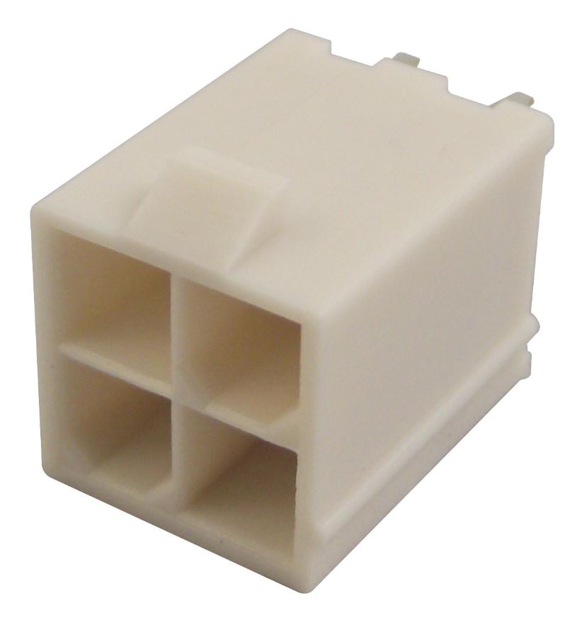MOLEX - Penyambung Header Mini-Fit, Dua Baris, 4 Laluan