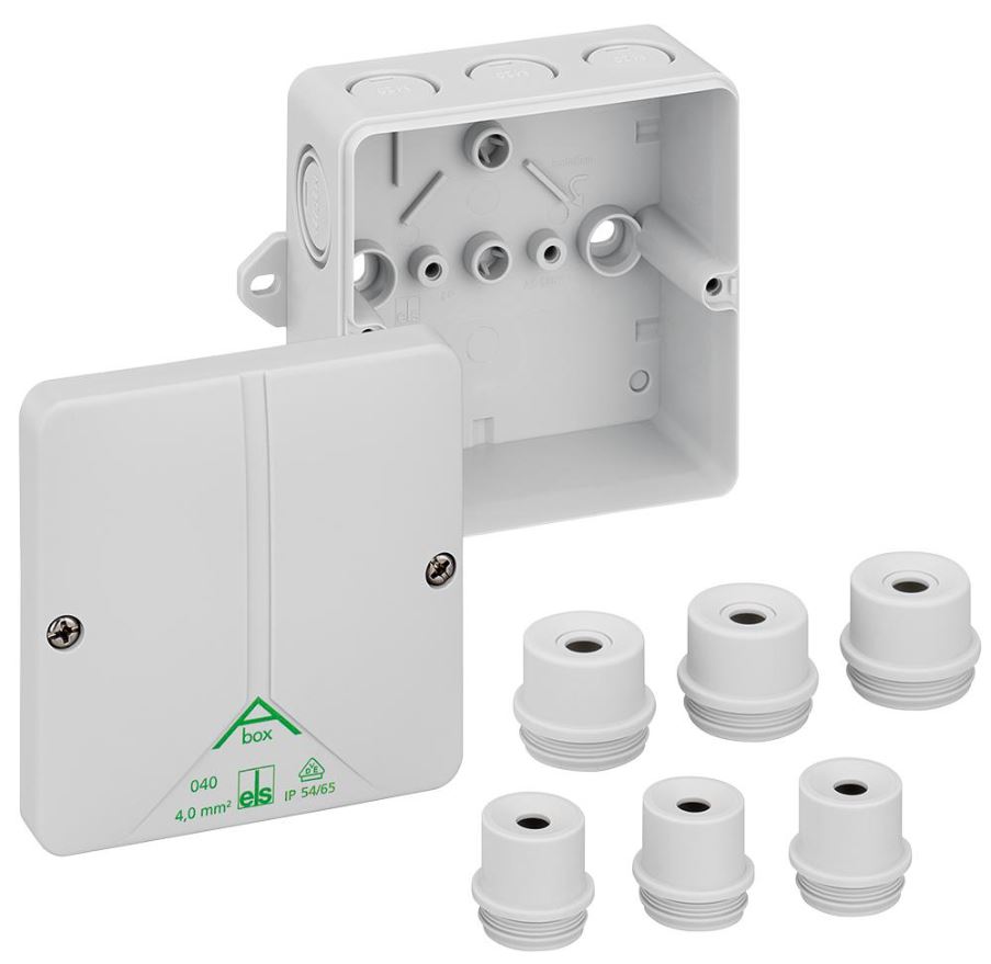 SPELSBERG IP65 ABox Polystyreen Aansluitdoos, 94x94x56mm