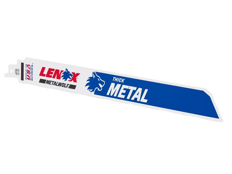 LENOX MetalWolf Wave Edge Zaagblad voor Reciprozaag, 305mm, 14 TPI (25 stuks)