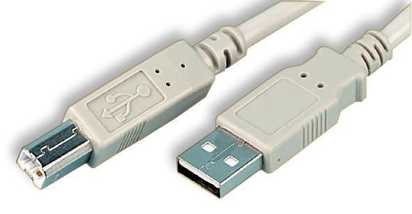PRO SIGNAL - USB-A-Stecker zu USB-B-Stecker Kabel, 1,8m