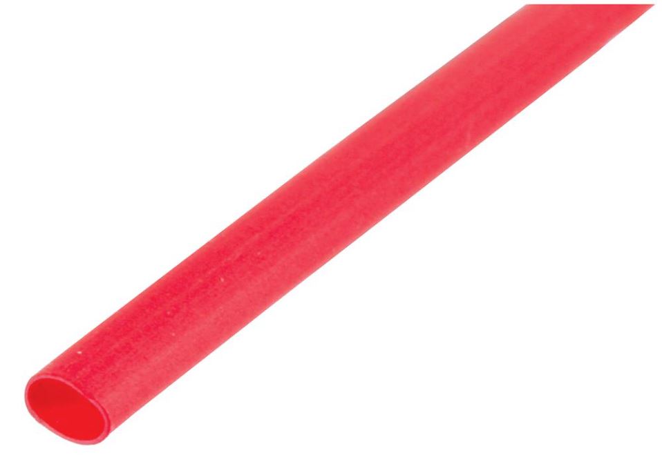 PRO POWER Guaina per cavi in PVC, Rosso, diametro interno 2mm, 100m