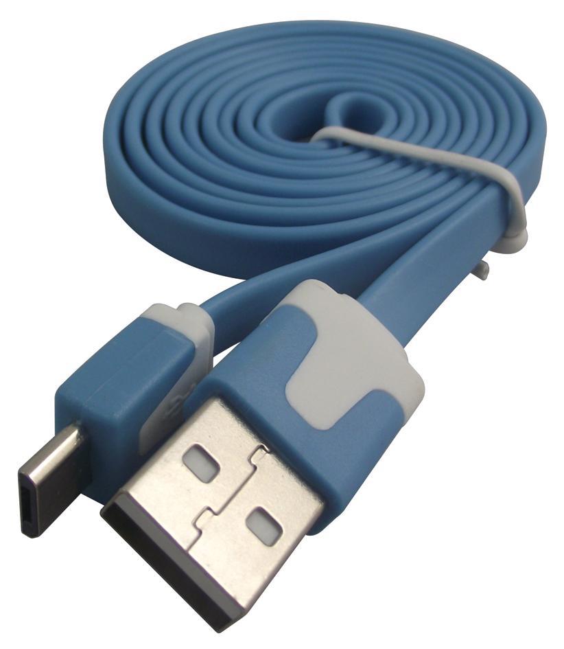 FTDI - Καλώδιο USB A σε Micro B, 1m, Μπλε/Λευκό