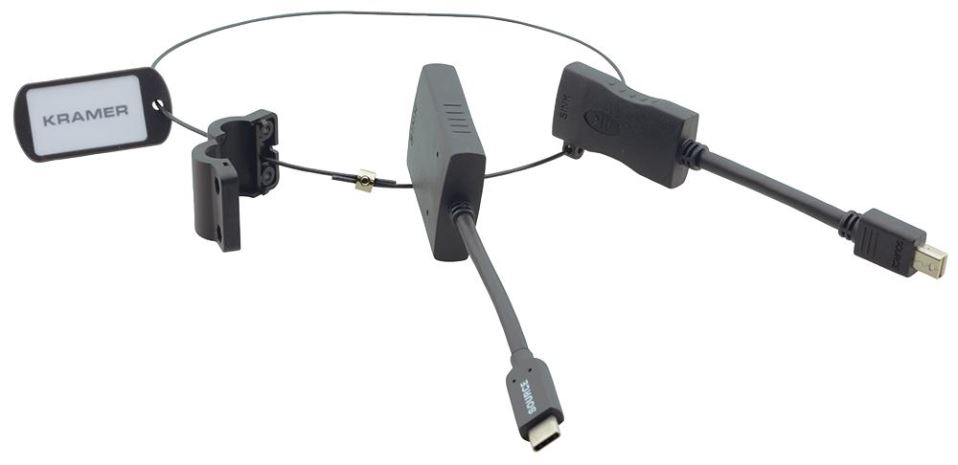 KRAMER Fáinne Aistritheora HDMI le Mini DisplayPort & USB-C, Tacaíocht 4K