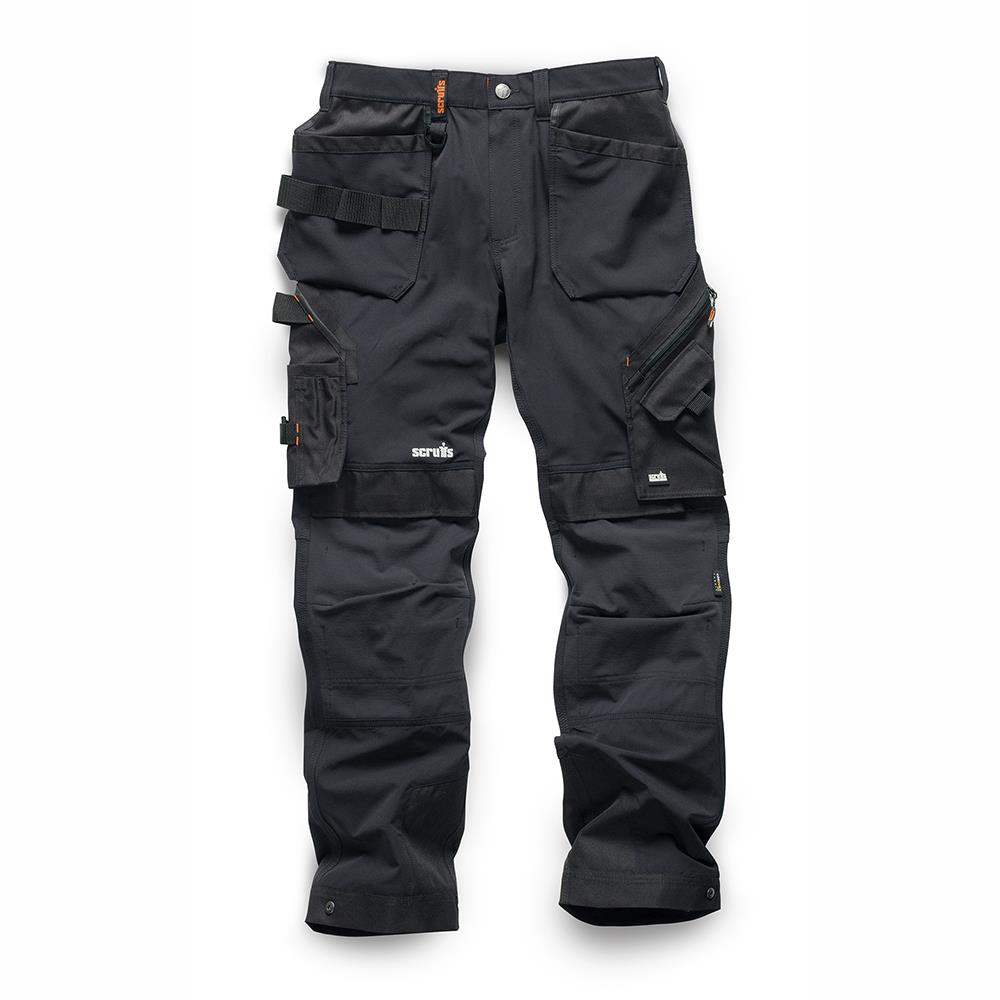 Scruffs Pro Flex Plus Holster 多功能工作褲 黑色 30S
