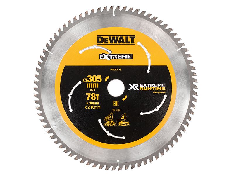 DEWALT XR FlexVolt マイターソーブレード 305mm 78歯