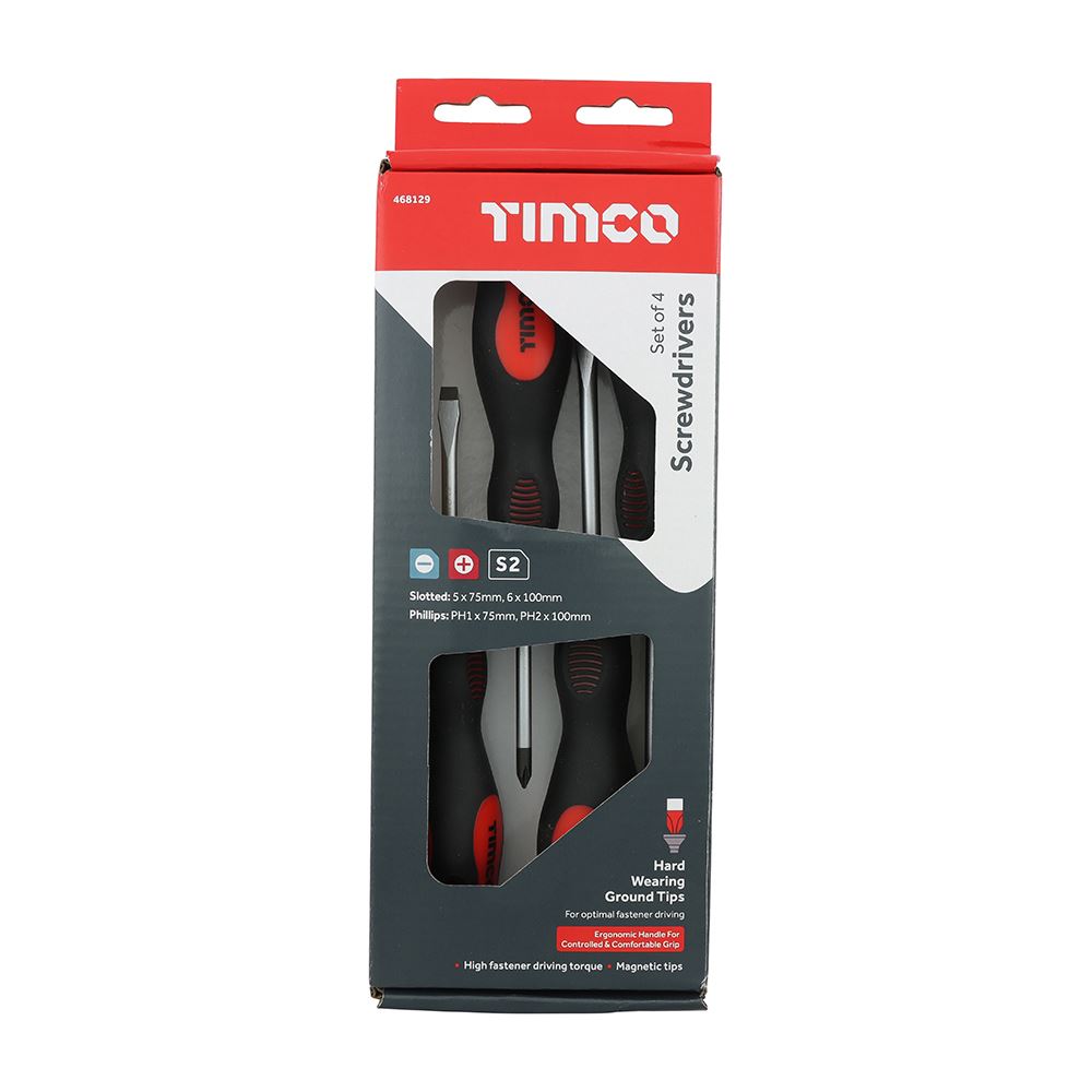 Timco Premium Sada šroubováků (4 ks, ocel S2)