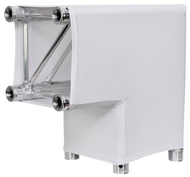 LEDJ - Housse pour échafaudage quadrangulaire 90° F34, blanc