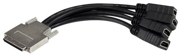 STARTECH VHDCI σε Quad HDMI Διαχωριστικό Καλώδιο, 120mm, Μαύρο