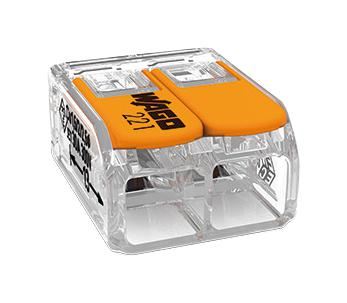 WAGO 2-Pole Lever Terminal Block, 6mm², 41A, 450V