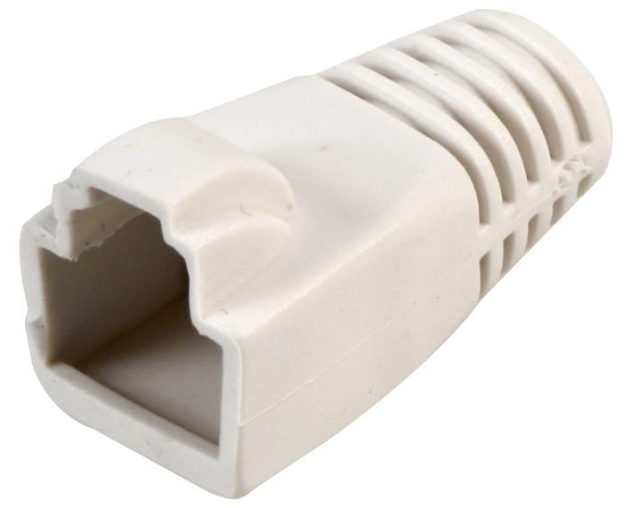 TUK RJ45 Cat6a Προστατευτικό Αποφόρτωσης Τάσης, Λευκό, PVC, για Καλώδια 6.5-8mm
