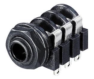REAN Prise jack 6,35mm 3 pôles à pattes à souder
