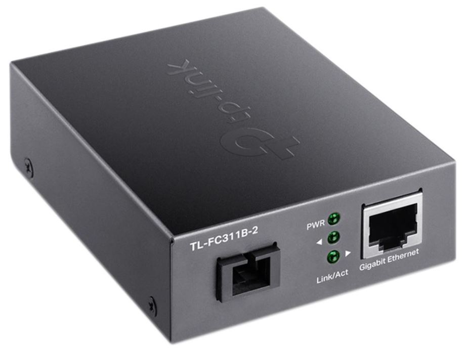 TP-LINK מתמר ג'יגה-ביט WDM, טווח 2 ק״מ, 1310nm TX / 1550nm RX