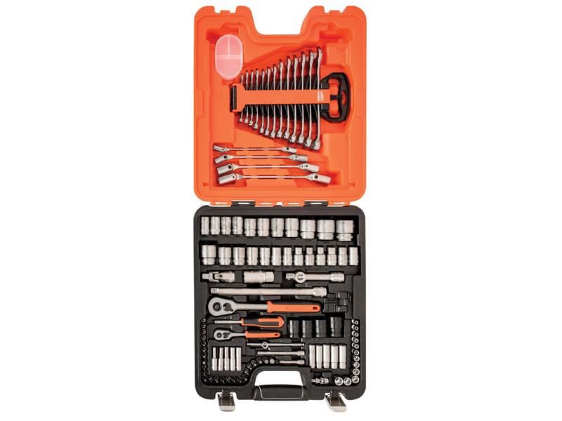 Bahco 1/4in & 1/2in Drive 106 Piece Socket & Spanner Set