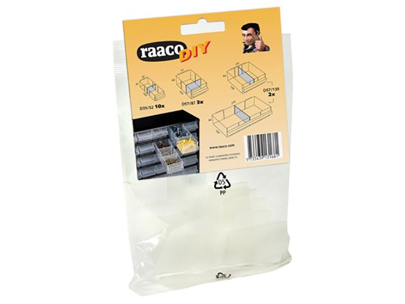 Raaco Juego de Separadores para Cajones Variados (15 Piezas)