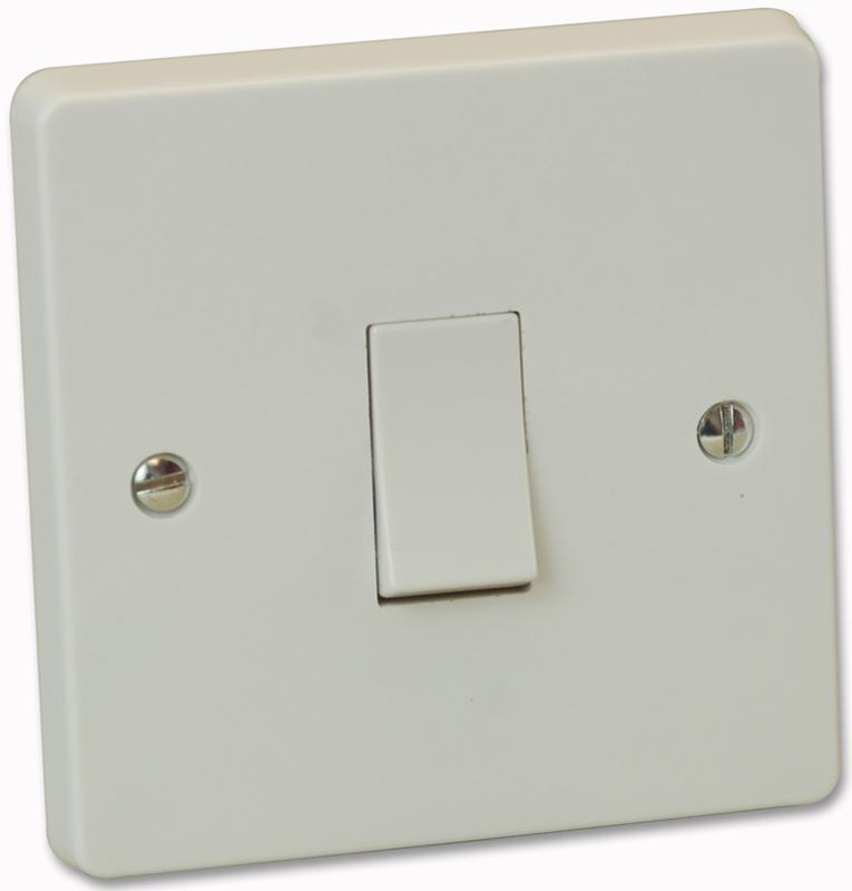 Interrupteur unipolaire 10A 1 module CRABTREE blanc