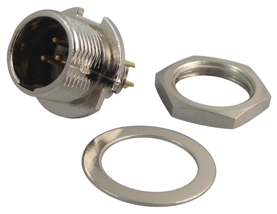 REAN Mini-XLR Chassis-Stecker mit Schraubverschluss, 5-polig