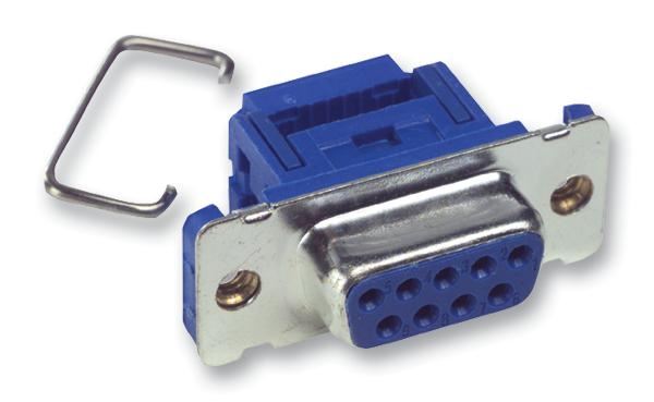 MULTICOMP Conector D-Sub DE 9 Pines Hembra, Contactos en Latón Dorado