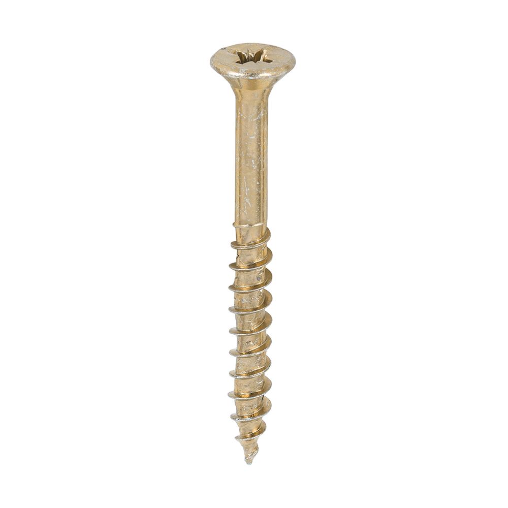 Timco Velocity Premium Multi-Use Screws - PZ Double Countersunk - Yellow (5.0×0