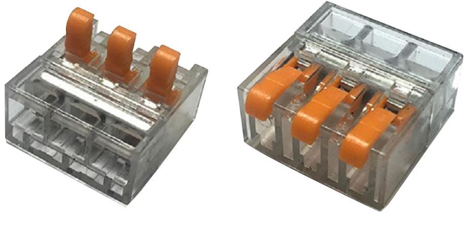 HYLEC Bloque de Terminación de 3 Polos con Palanca Kwik, 4mm², 32A