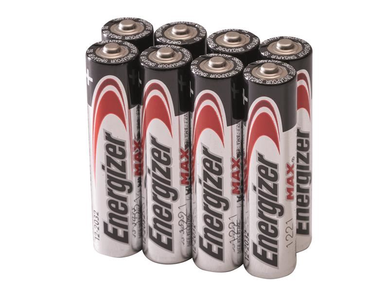 Energizer MAX AAA Alkaline Batterijen (Verpakking van 8)