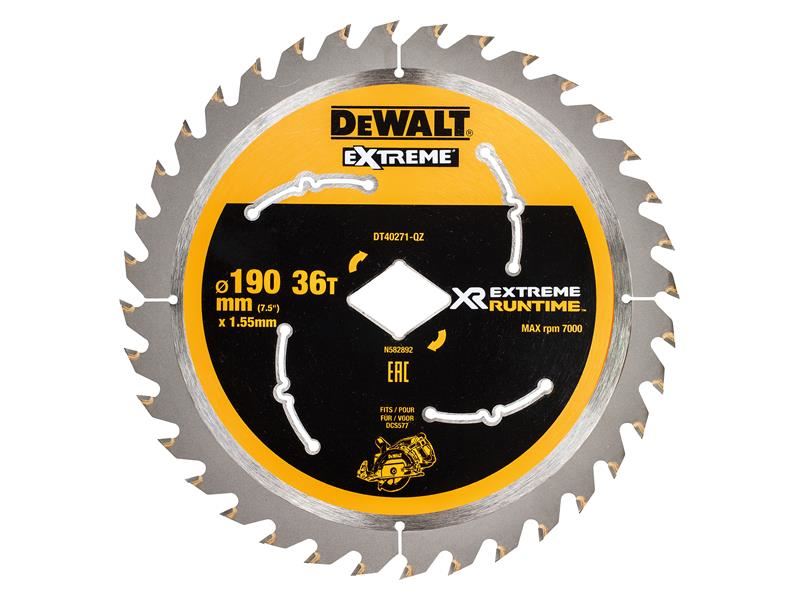 DEWALT FlexVolt Circular Saw Blade, Diamond, 190mm, 36T
