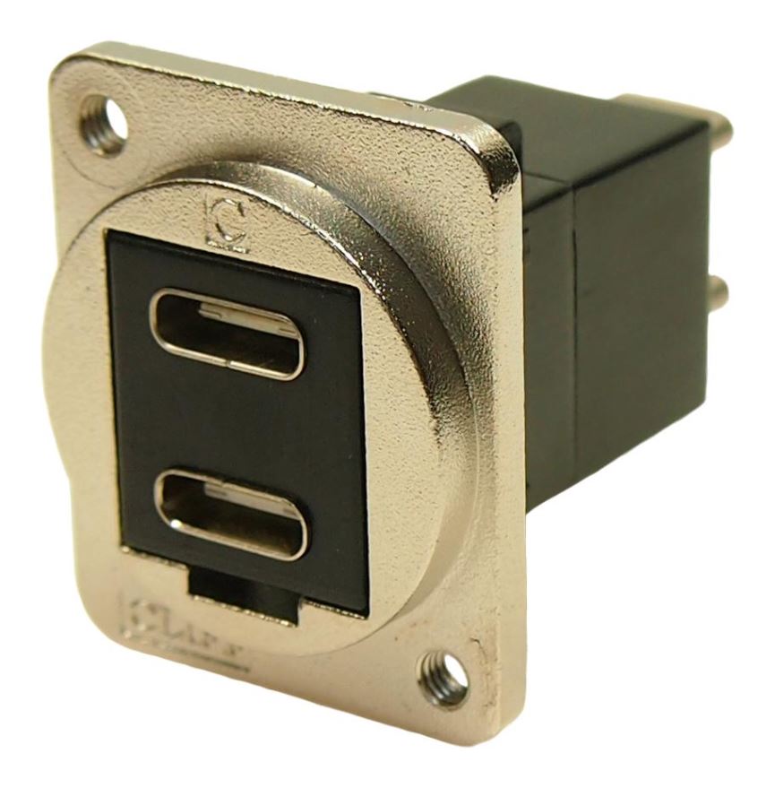 CLIFF CP30212M3 Soicéad Dúbailte USB C go Lúb Cúplála Dúbailte USB C