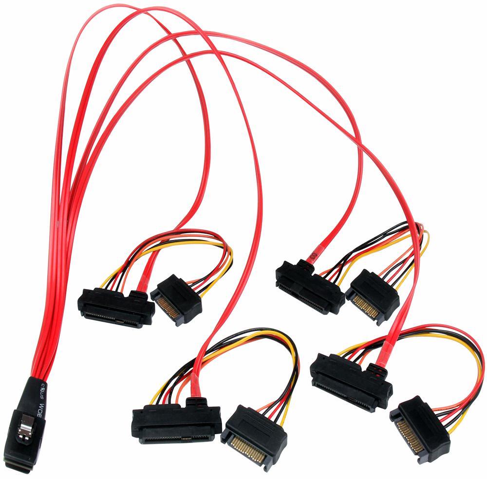STARTECH כבל Mini SAS פנימי 0.5 מטר (SFF8087 ל-4xSFF8482)