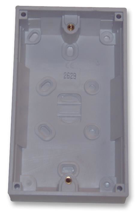 PRO ELEC - 2-fach weiße Aufputz-Unterputzdose 32mm