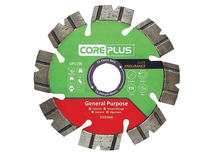 CorePlus GP115E Diamond Blade 115mm for General Use