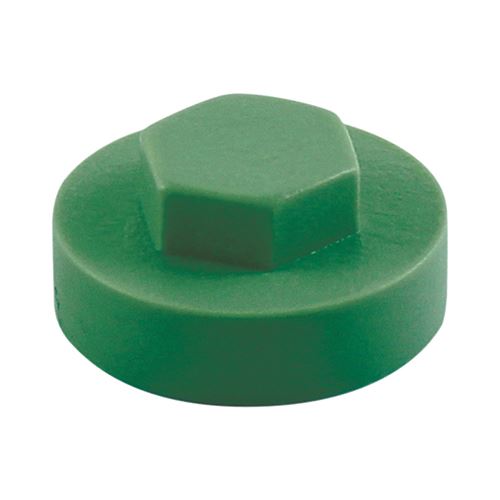 Timco Hex Head Cover Caps, Jade, 16mm, Pack of 1000