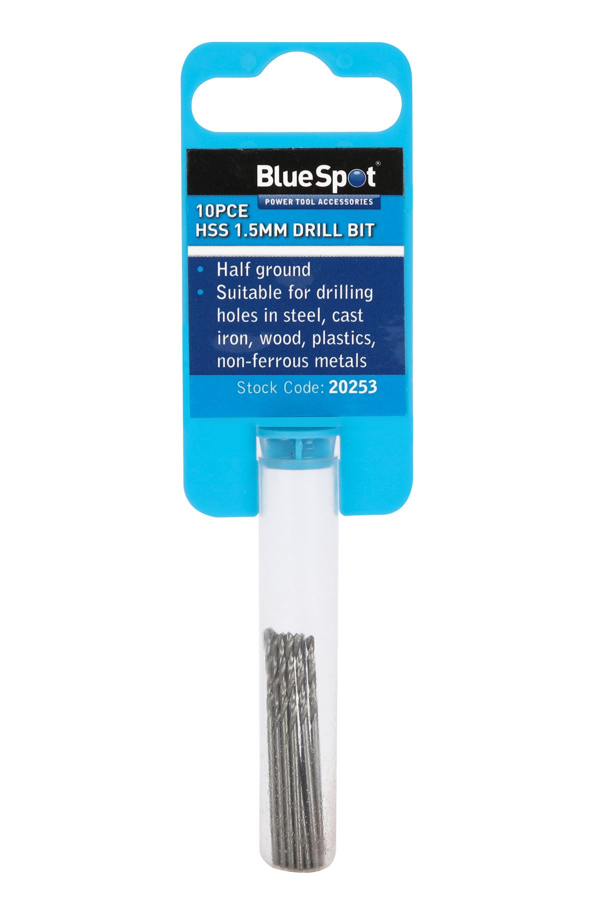 Blue Spot Tools 10-Piece 1.5mm HSS Drill Bit Set