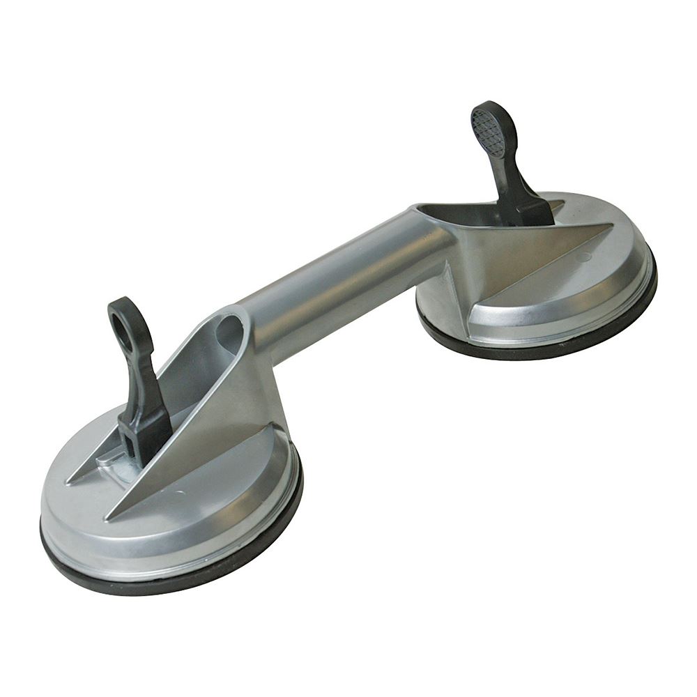 Silverline Aluminium Suction Pads, 100kg Double