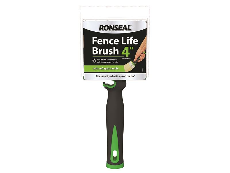 Ronseal Soft Grip Fence Life Brush, 100 x 40mm