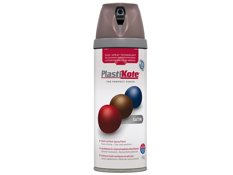 PlastiKote - Cat Satin Cappuccino Twist & Spray 400ml