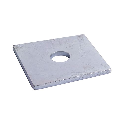 Timco Square Plate Washers, Zinc, M16 x 50 x 50 x 3mm (2-Pack)