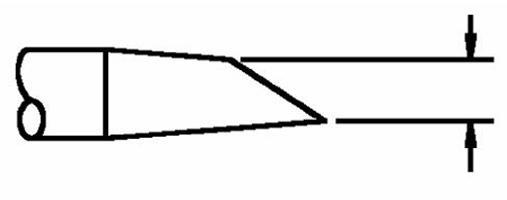 PACE 1124-0033-P1 Pointe à souder MiniWave inclinée, 3,3mm