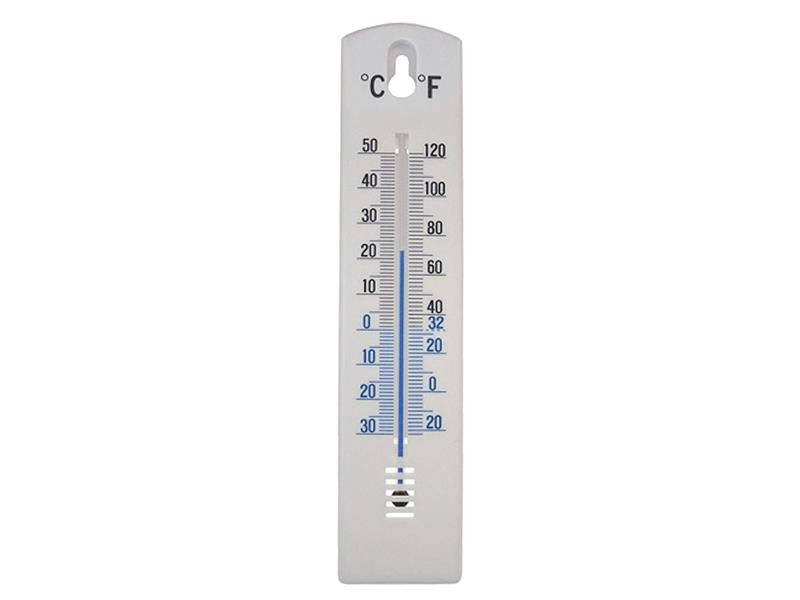 Faithfull Plastic Wandthermometer, 200mm, Celsius & Fahrenheit