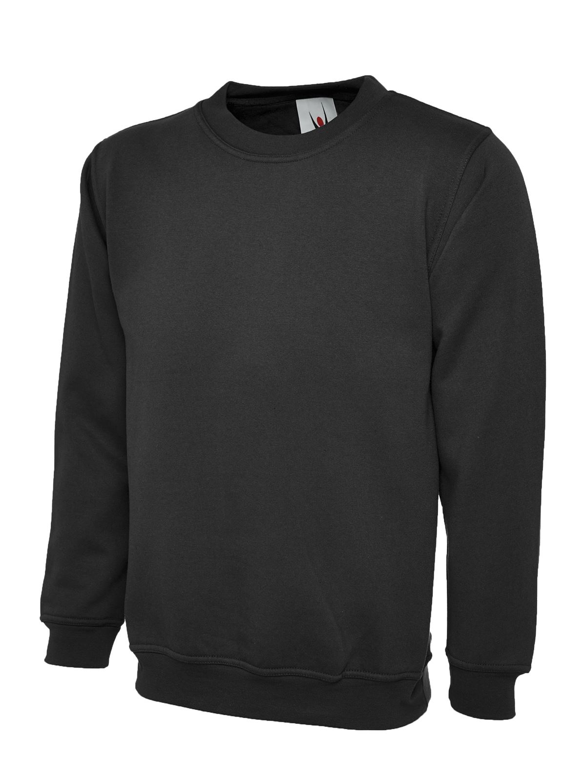 Uneek Kids' Sweatshirt, Black, Size 11/13 Years