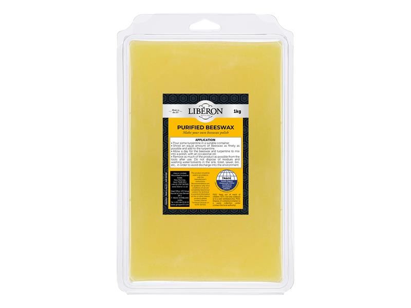 Liberon - Cire d'abeille purifiée 1kg pour bois