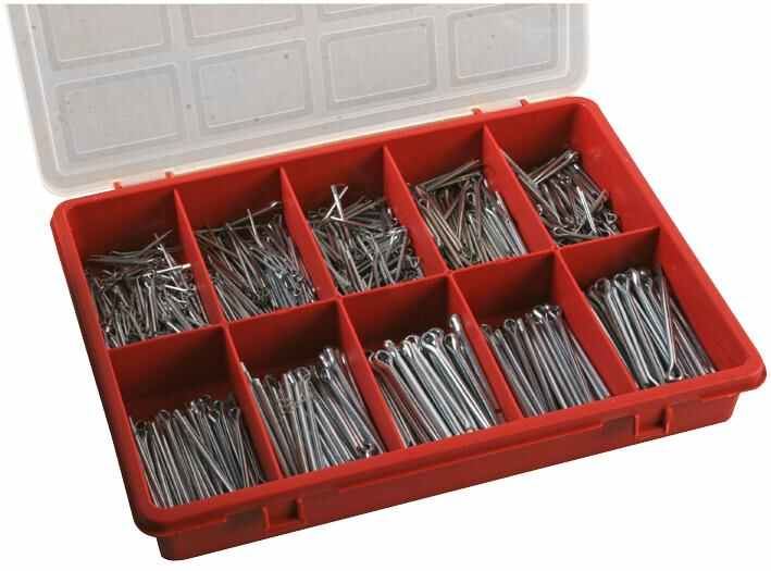 DURATOOL - Set Pelbagai Pin Belah / Cotter Pin, 650 Keping