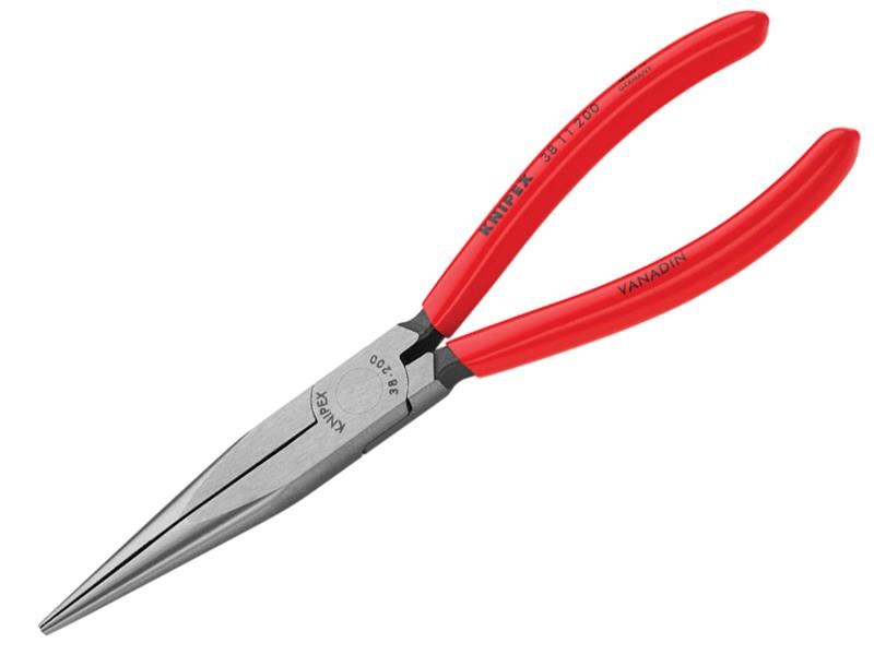 Knipex 38 11 메카닉스 롱 노스 플라이어 (200mm, PVC 그립)
