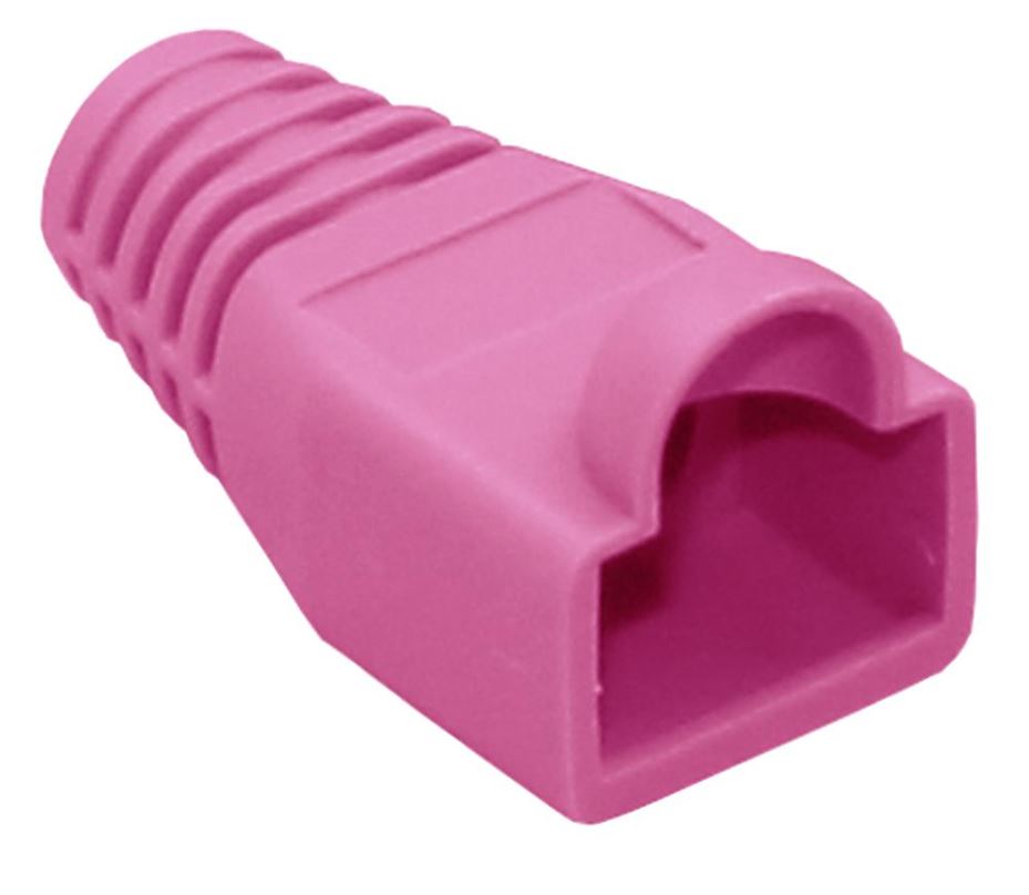 Embout de protection anti-dénudage RJ45 Connectix pour câbles Cat5e/Cat6, rose